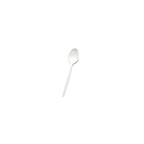 Colheres Plastico Branco (Sobremesa) (Embalagem Individual) Caixa 2000un