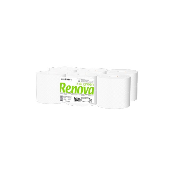 Papel Higienico (Jumbo) RenovaGreen 2Fls 90mts (Pack12)